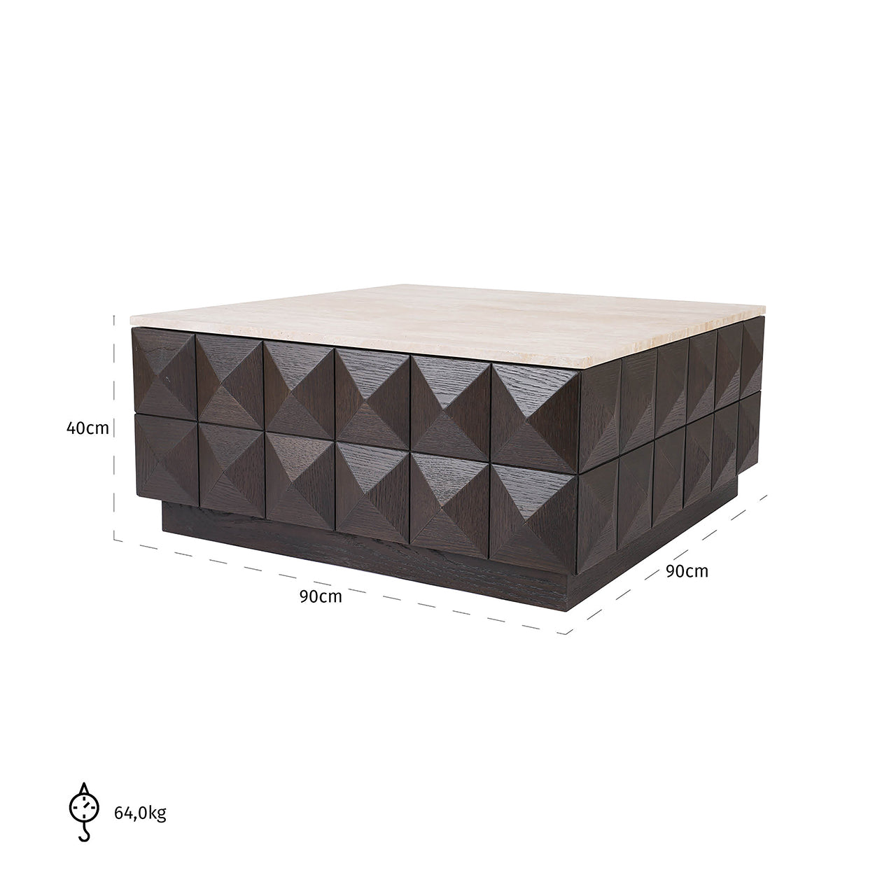 Salontafel Claremont (Bruin)