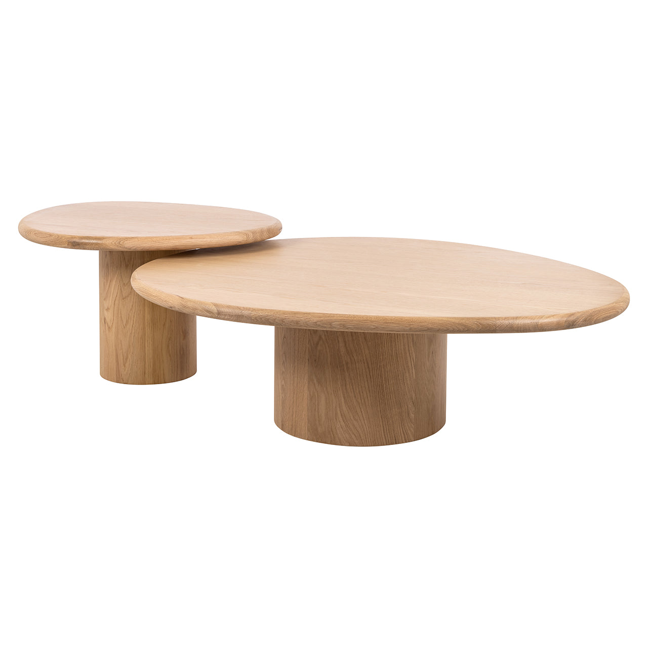 Salontafel Oakley set van 2 (Natuurlijk eiken)