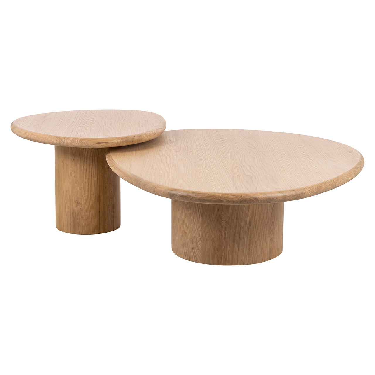 Salontafel Oakley set van 2 (Natuurlijk eiken)