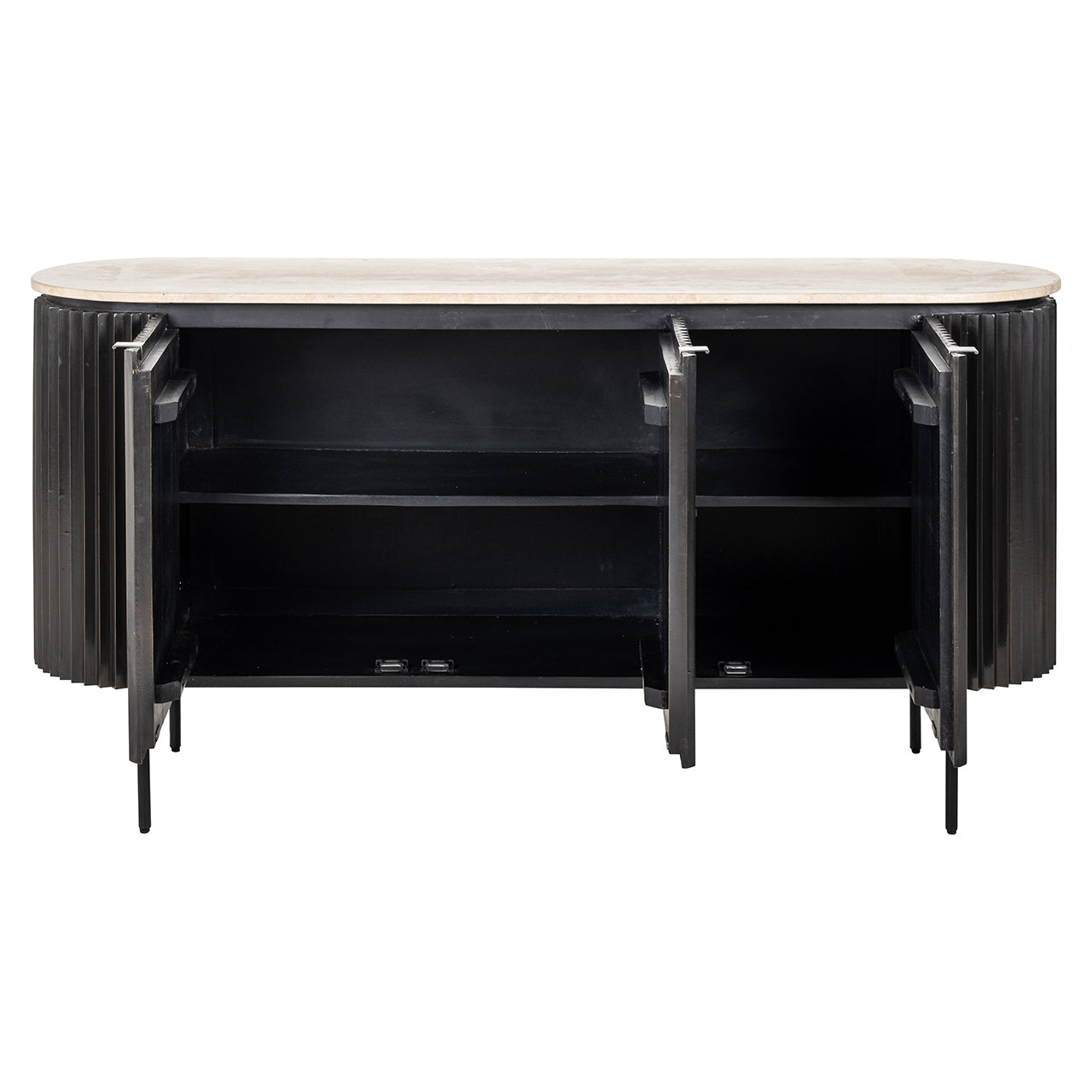 Dressoir Hampton 3-deurs (Donkerbruin)