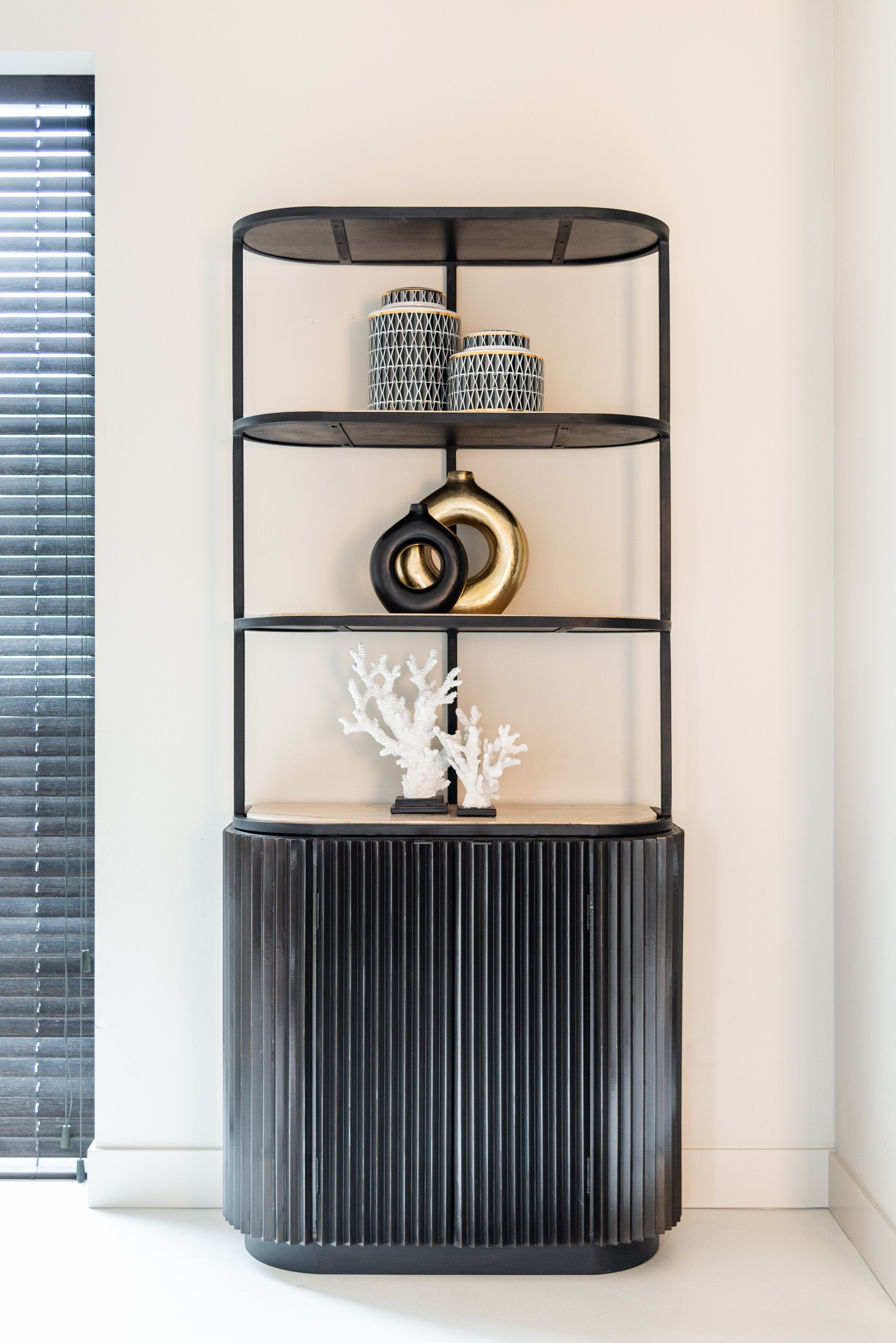 Storage cabinet Hampton dark brown