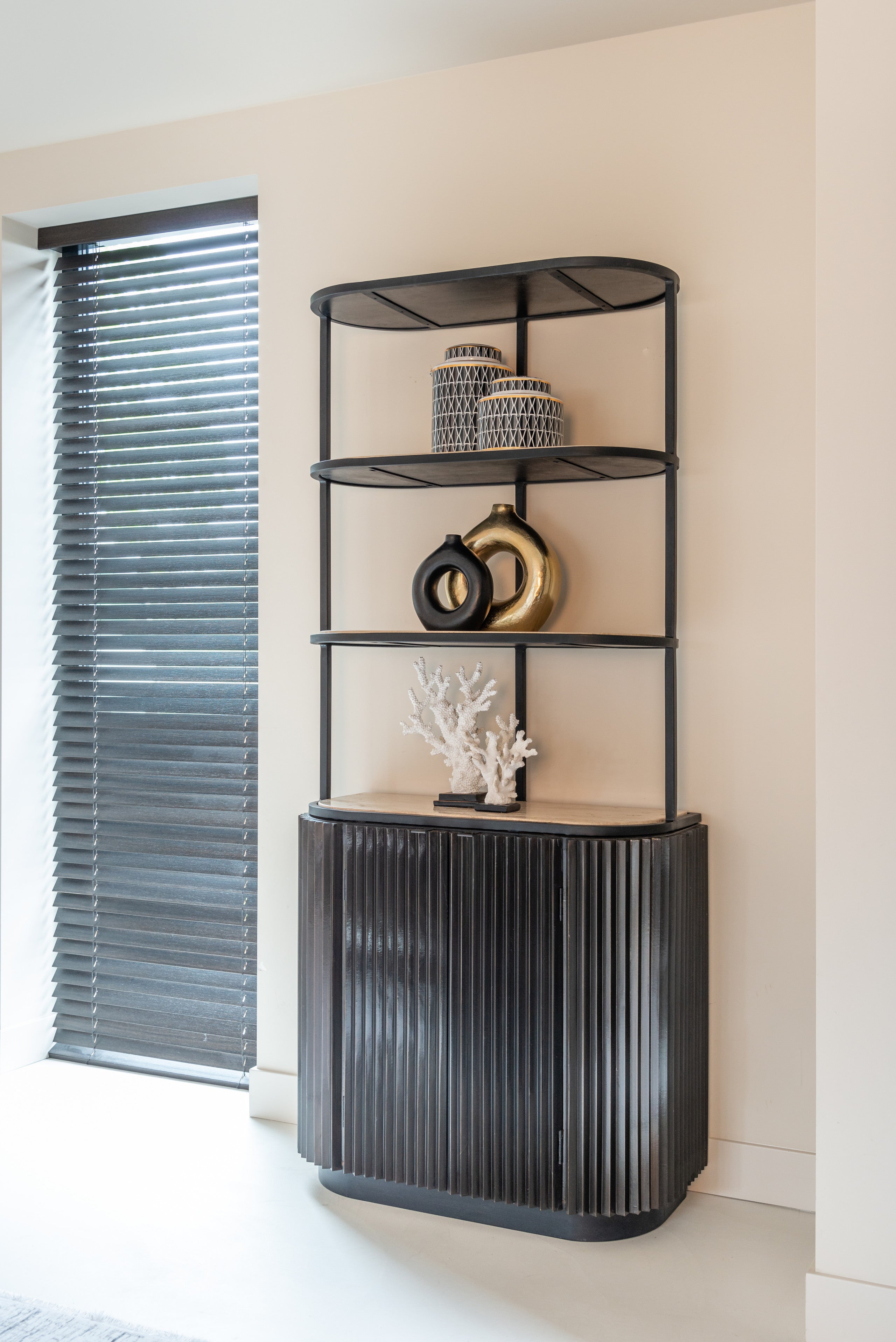 Storage cabinet Hampton dark brown