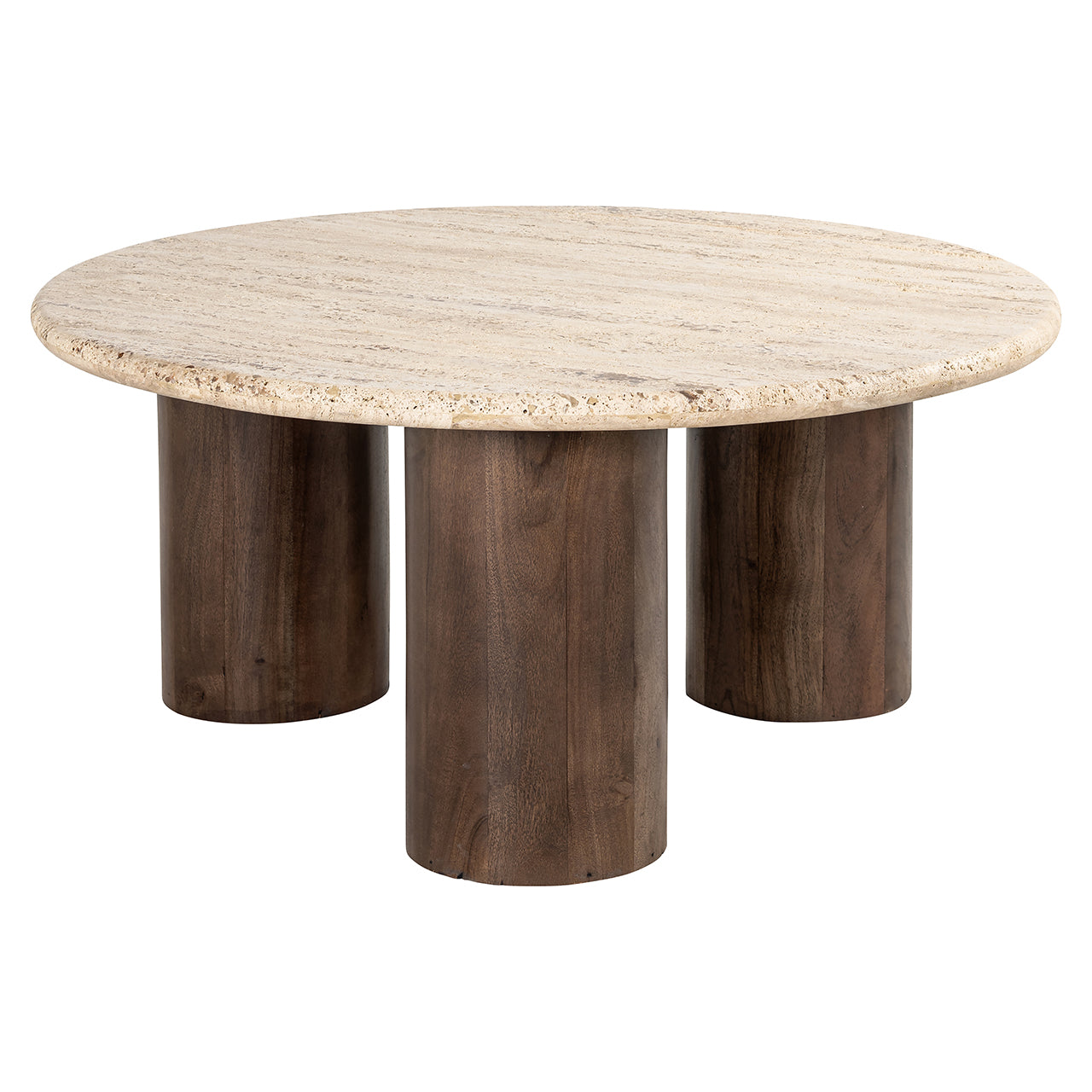Salontafel Douglas 90Ø (Bruin)