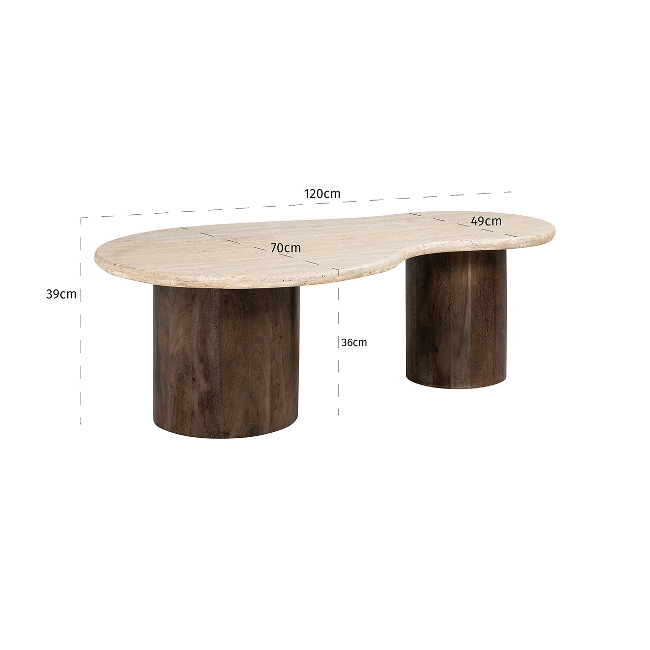 Salontafel Douglas (Bruin)
