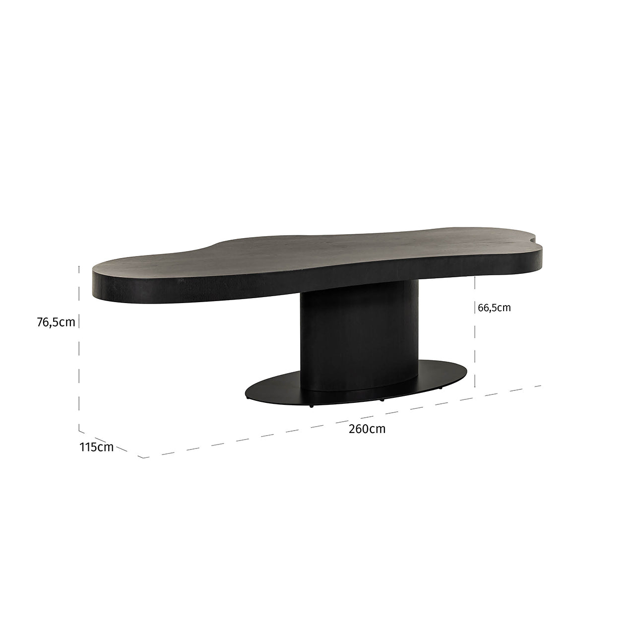 Dining table Bogor 260 (Dark coffee)