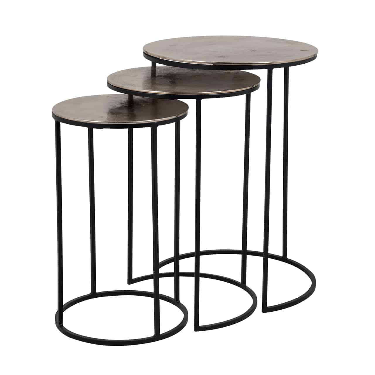 Salontafel Nolan set van 3 (Champagne goud)