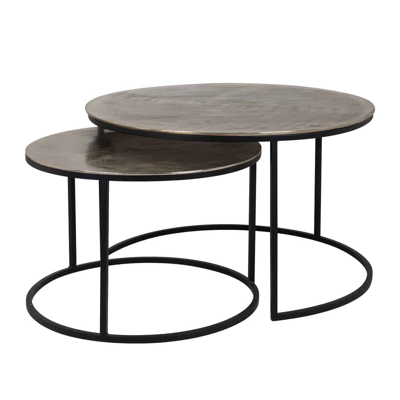 Salontafel Asher set van 2 (Champagne goud)