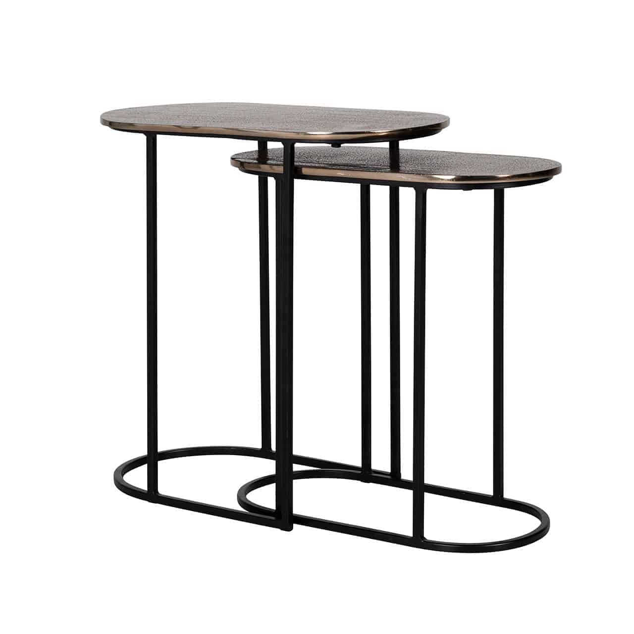 End table Chandon set of 2 (Champagne gold)
