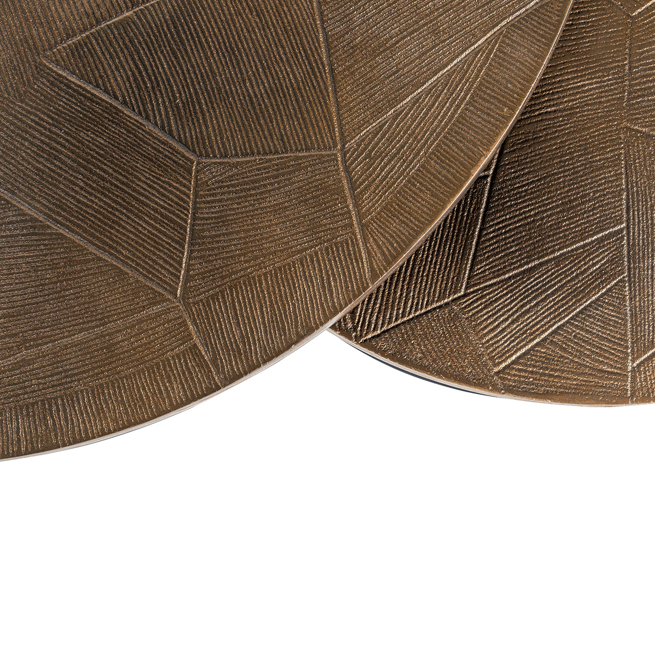 Salontafel Tulum set van 2 (Geborsteld Goud)