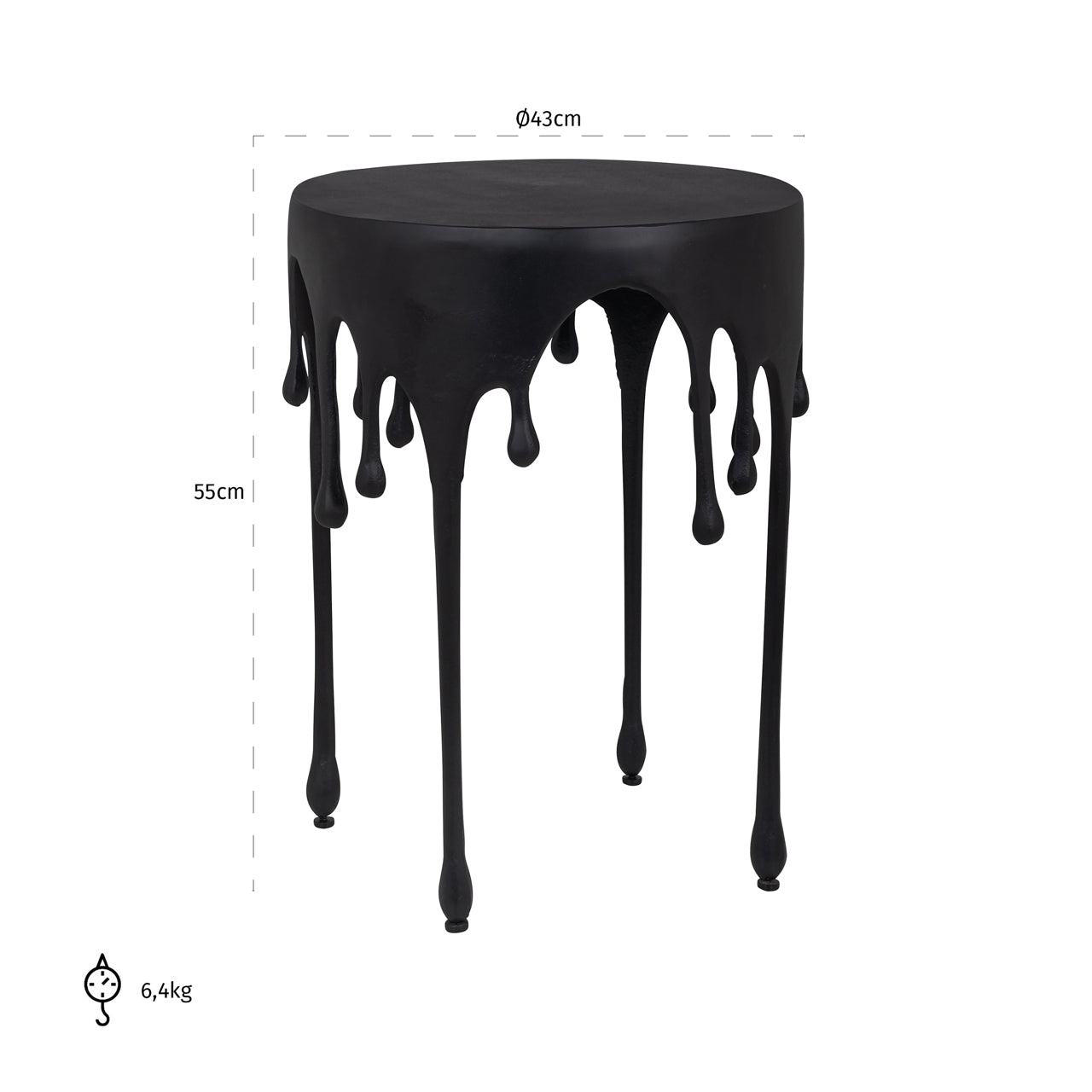 End table Laila black