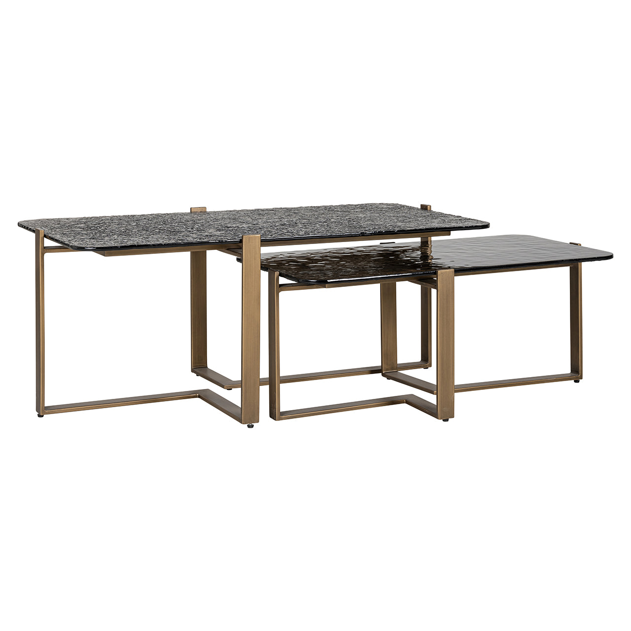 Salontafel Sterling set van 2 (bruin)