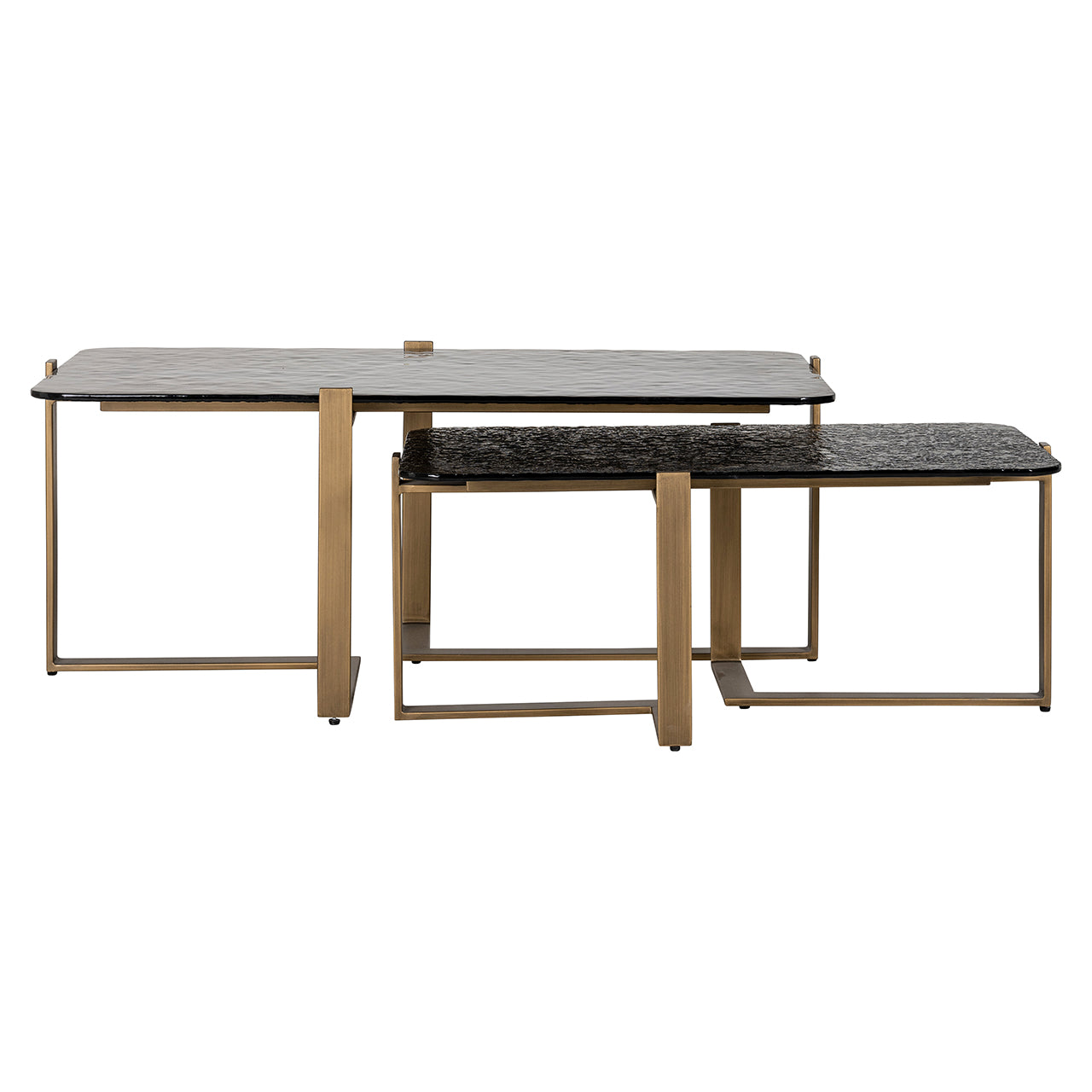 Salontafel Sterling set van 2 (bruin)