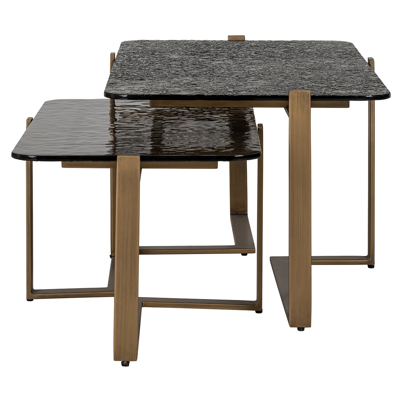 Salontafel Sterling set van 2 (bruin)