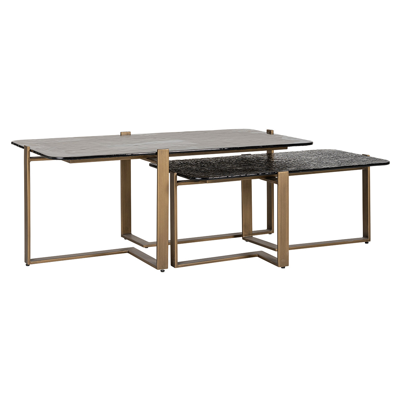 Salontafel Sterling set van 2 (bruin)