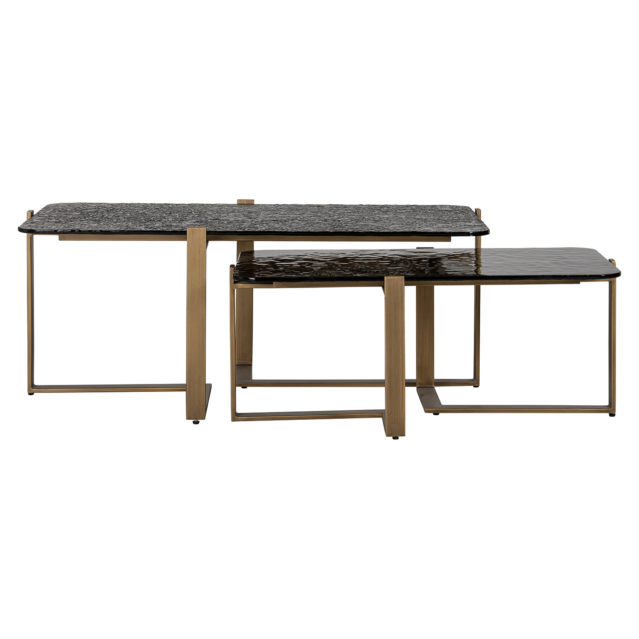 Salontafel Sterling set van 2 (bruin)