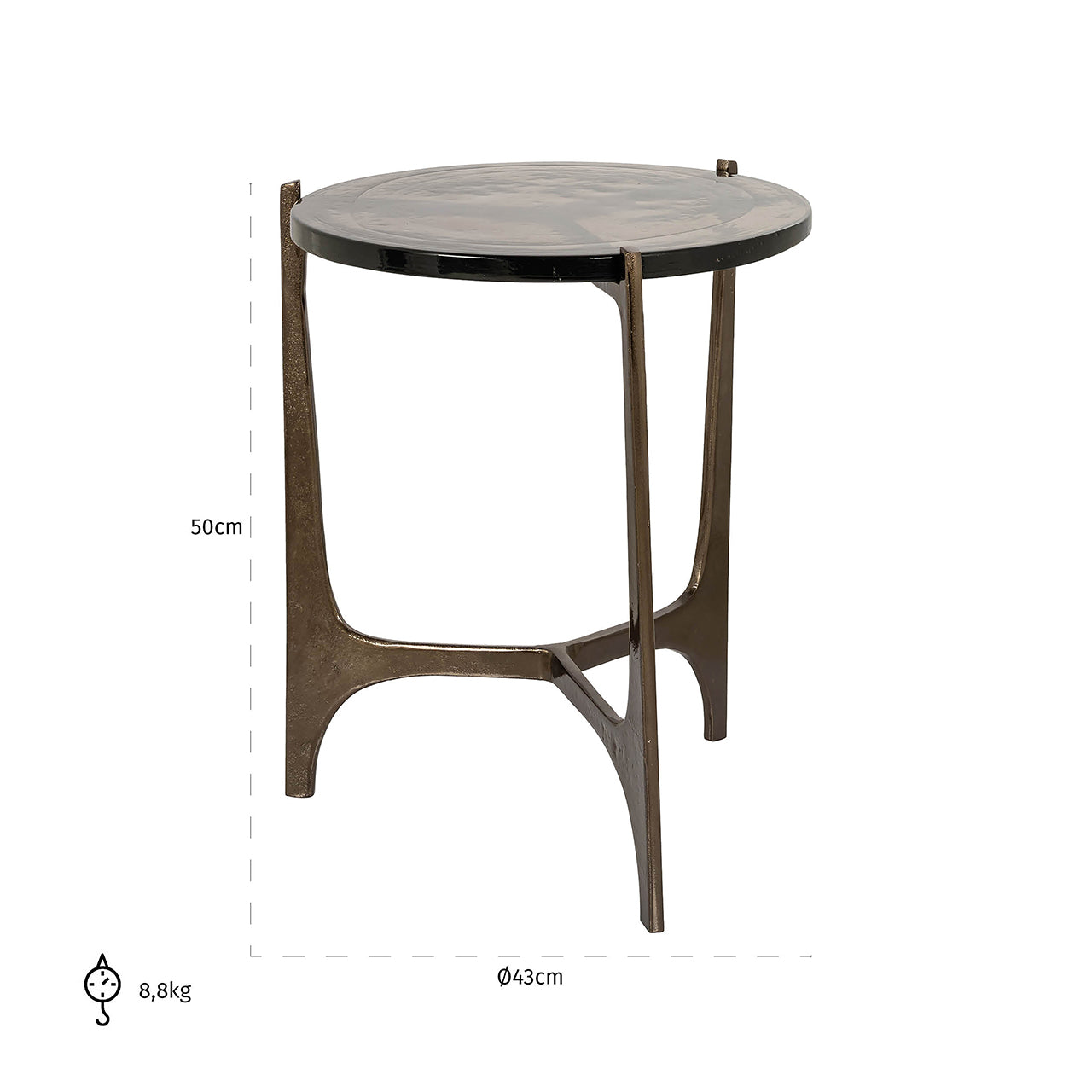 End table Mateo 43Ø