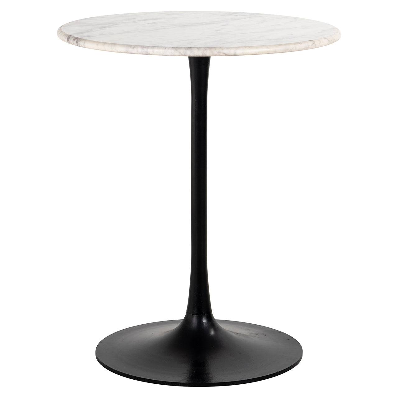 Bistrotafel Carlten wit 65Ø (Zwart/wit)