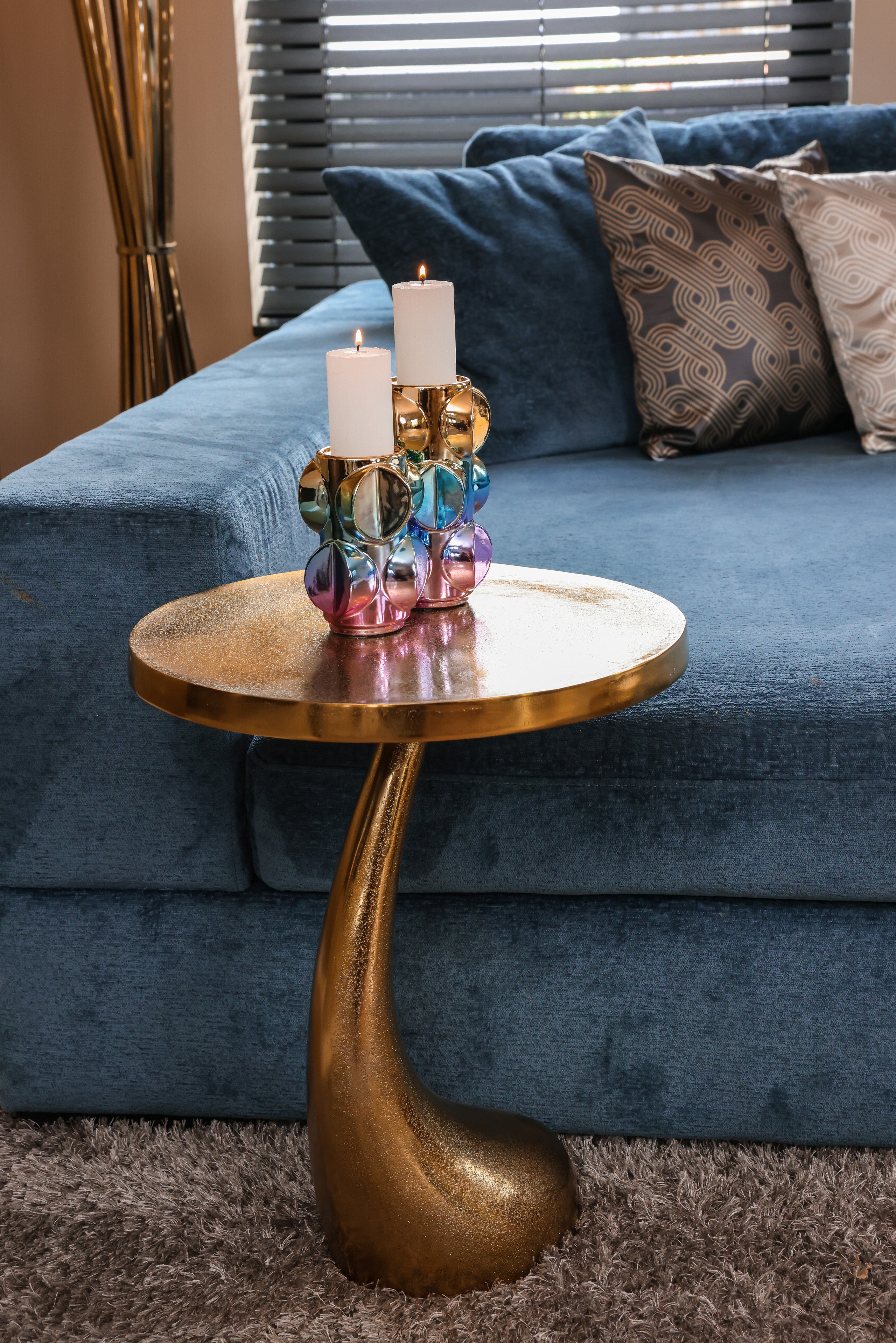 End table Dolphin gold