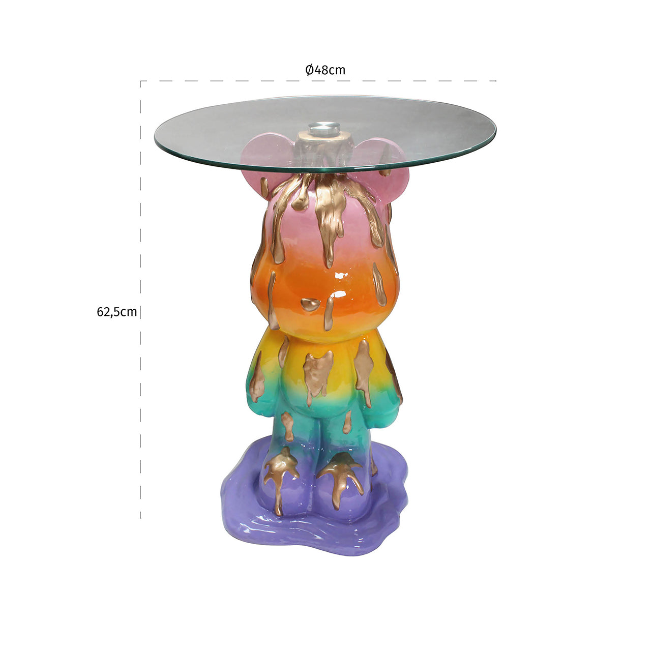 Bijzettafel Ebba (Multi/mix kleuren)