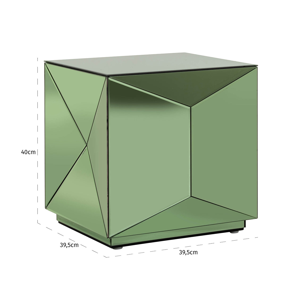 End table Shifra mirror green (Green)