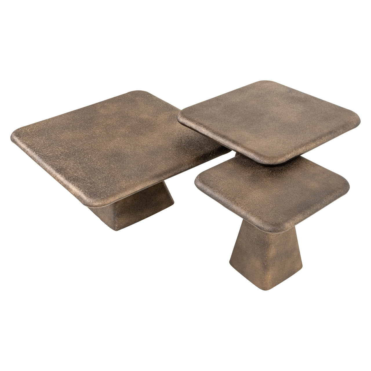 Coffee table Marlie gold (Set of 3)