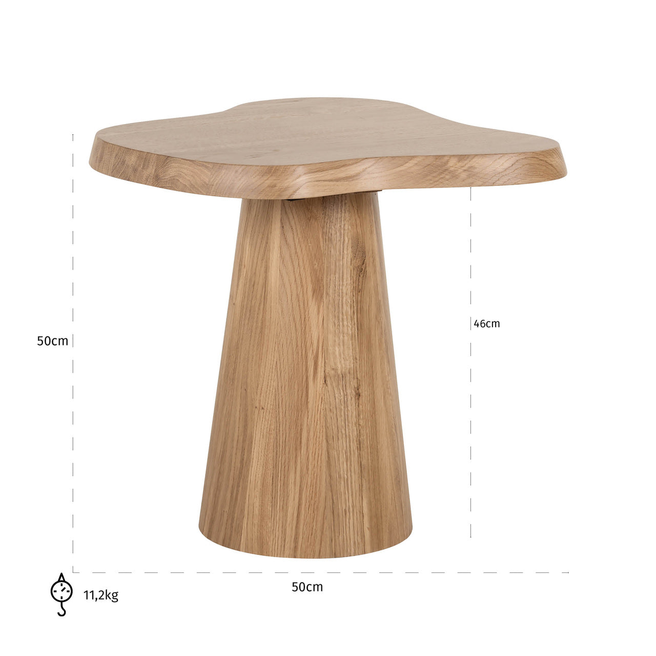 End table Riva natural oak