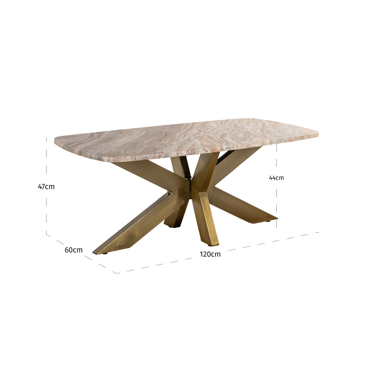 Coffee table Bottega Blush beige