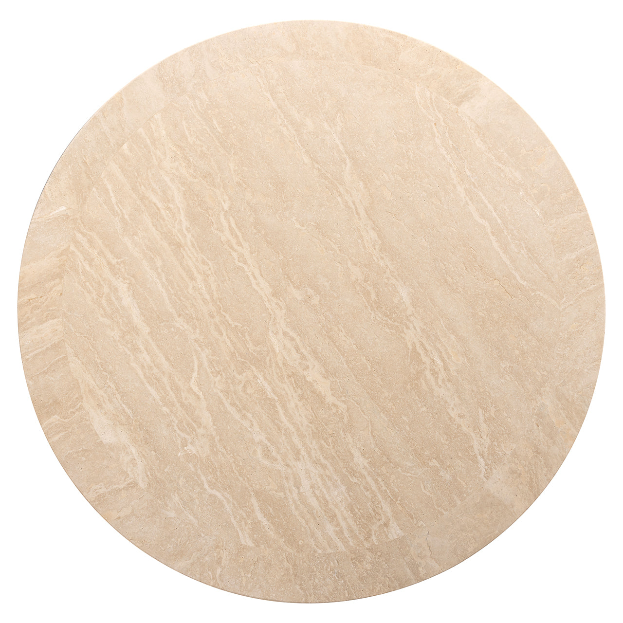Salontafel rond Biltmore Italiaans travertijn (beige)