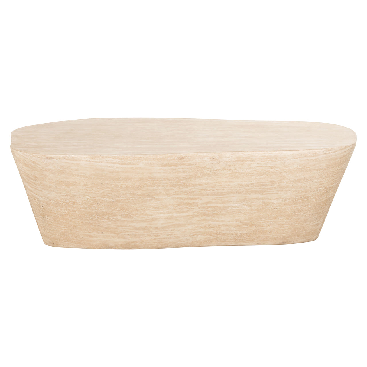 Salontafel Fictus 125 imitatie travertijn (beige)
