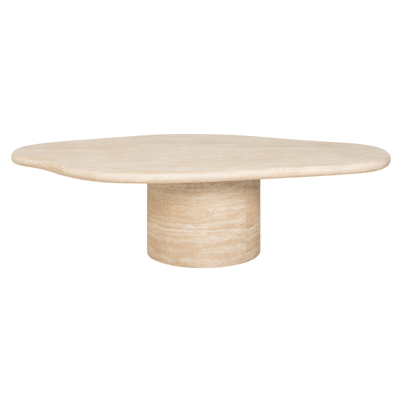 Salontafel Fictus 130 imitatie travertijn (Beige)