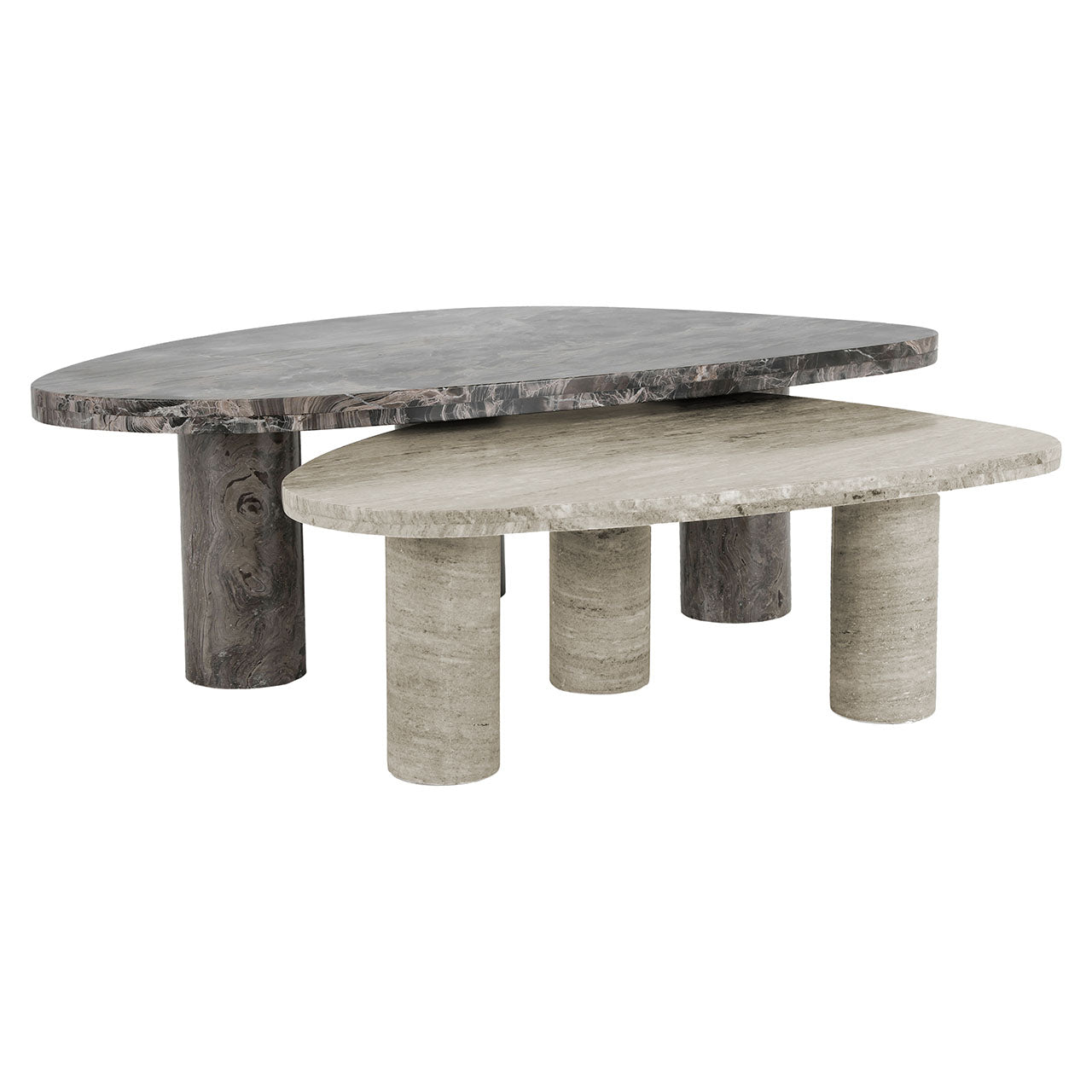 Salontafel Nazario set van 2 (Bruin)