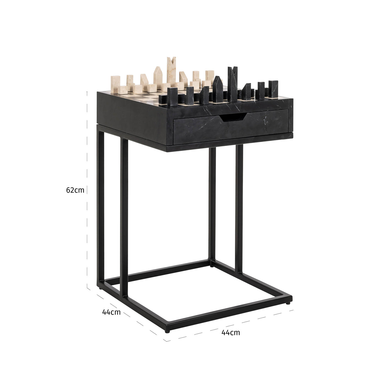 End table Davos black