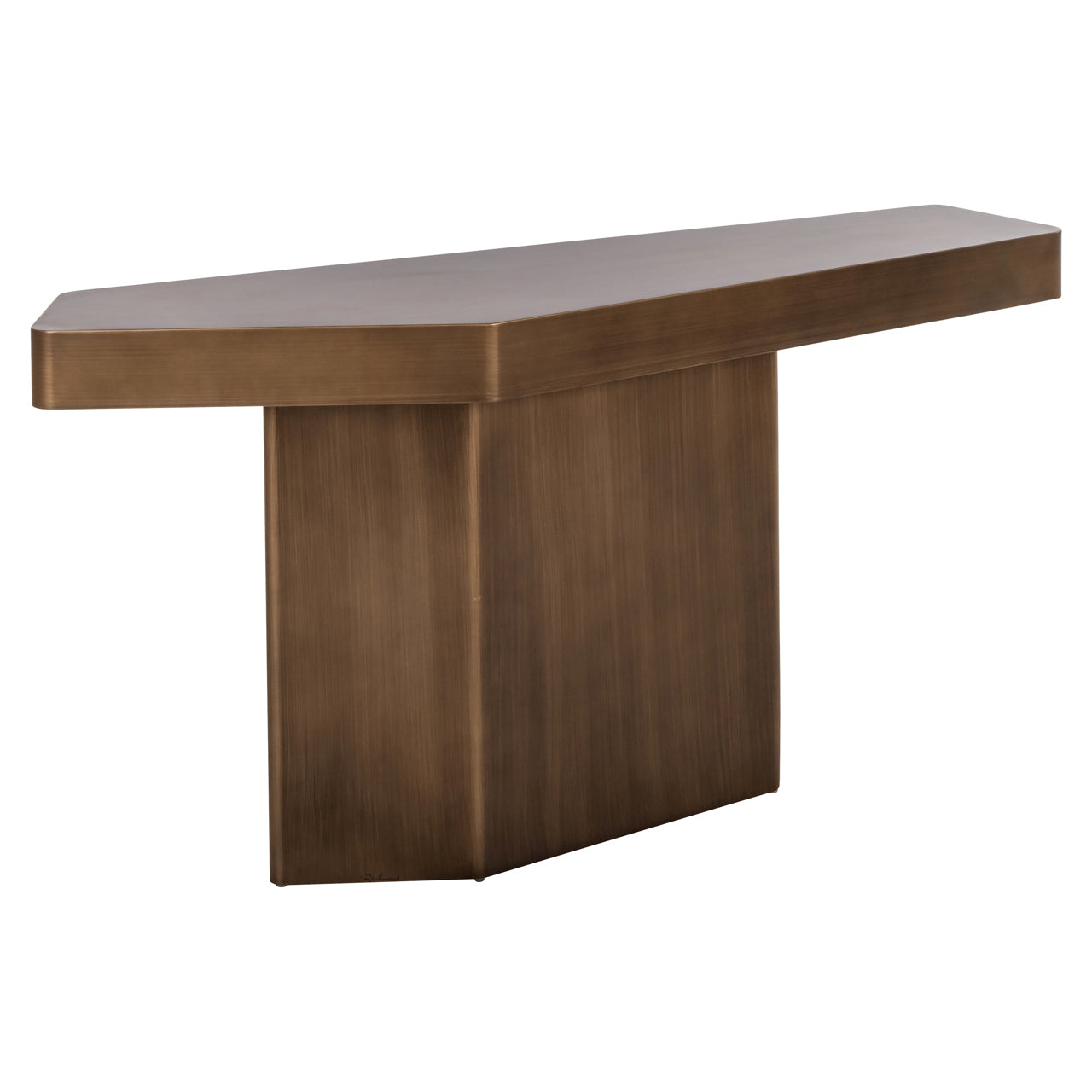 Console Hexa brushed gold