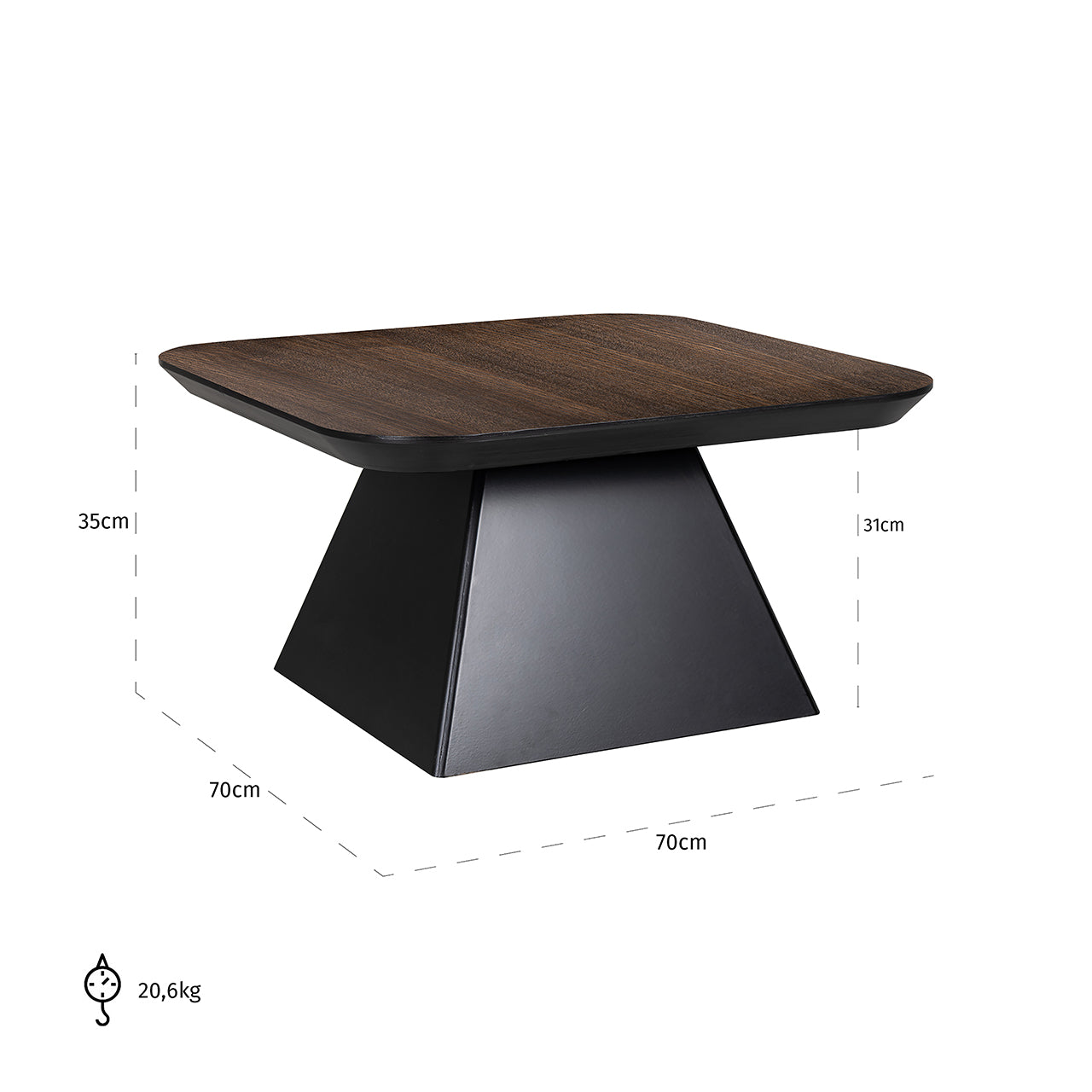 Salontafel Bonvoy bruin (Bruin)
