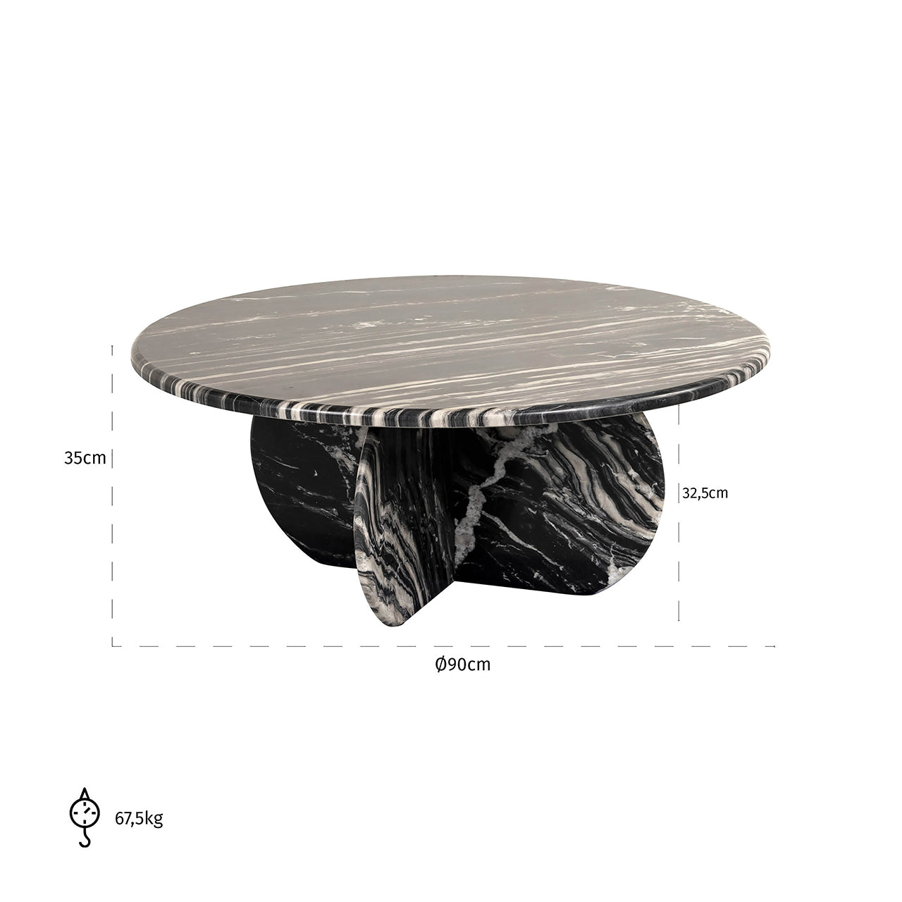 Salontafel Bancroft (Zwart)