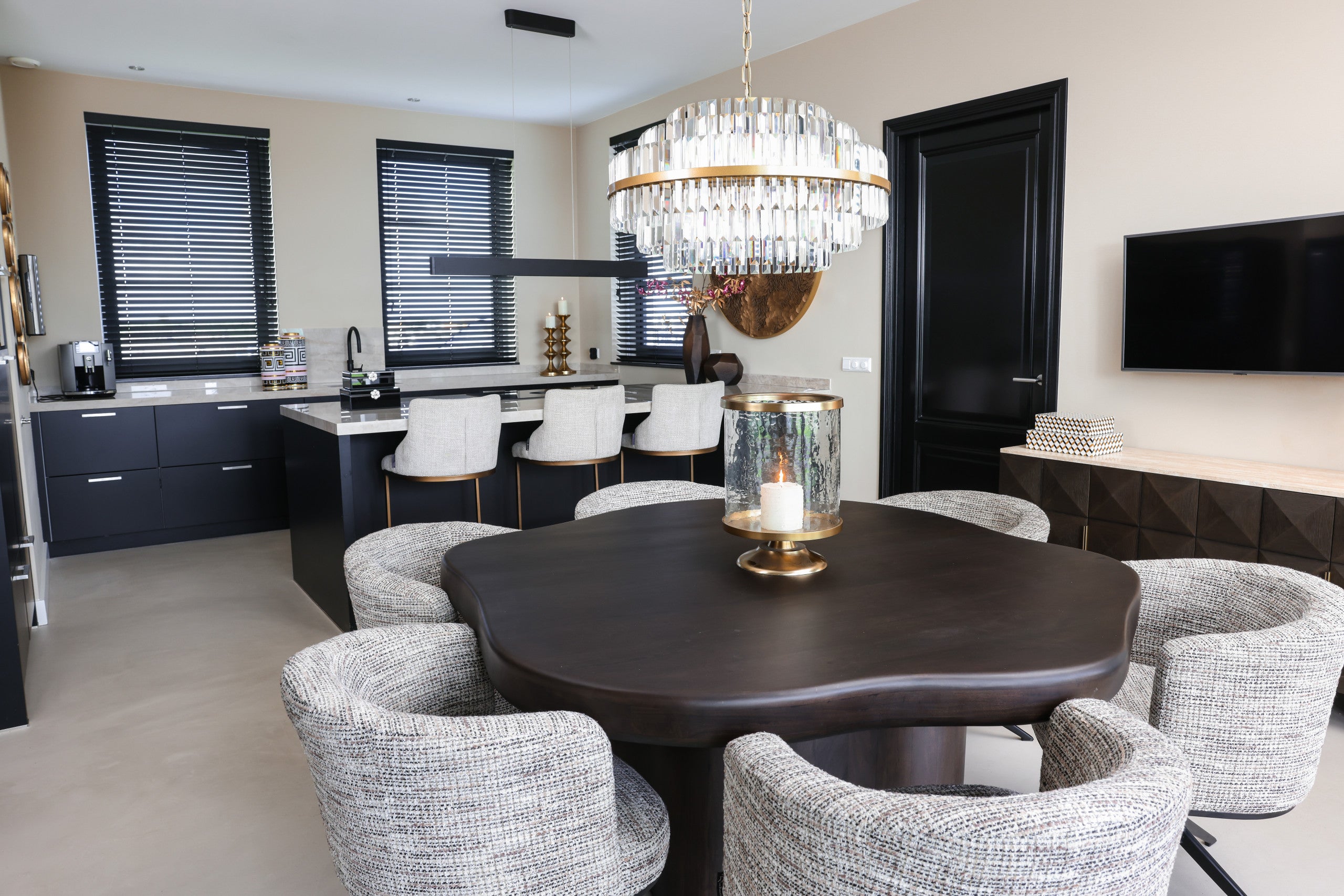 Dining table Sherman dark brown 150