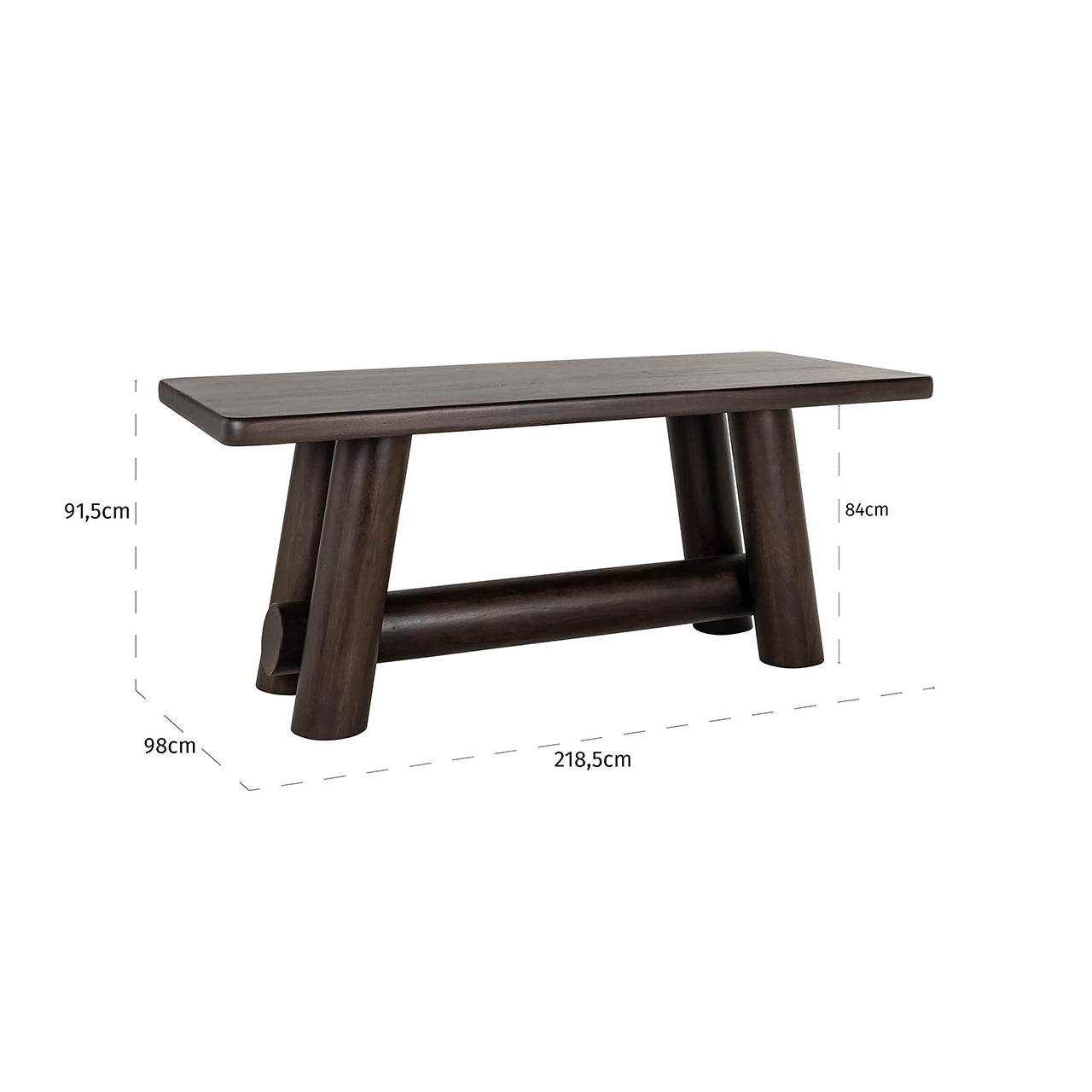Balietafel Menara 220 (Bruin)