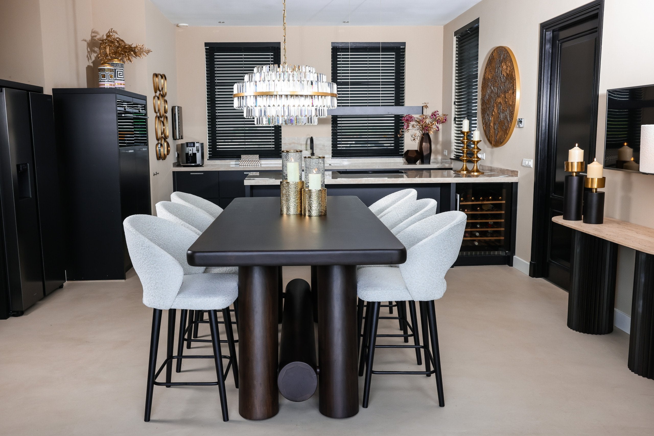 Console Hampton dark brown