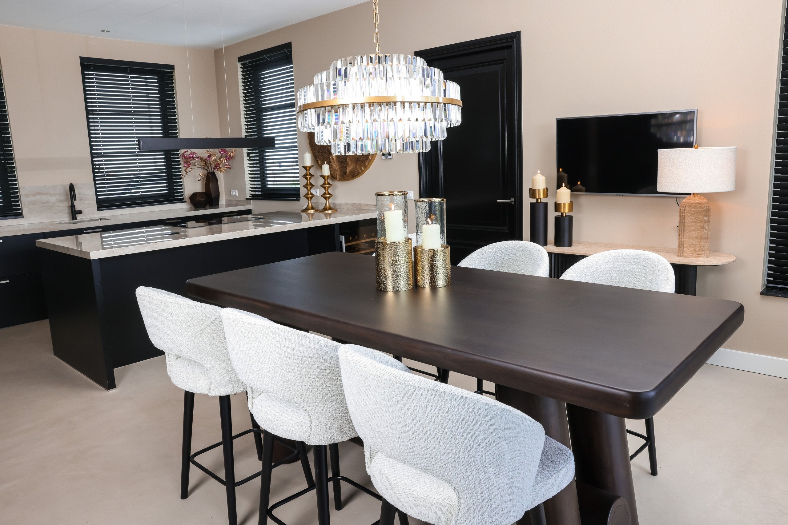 Console Hampton dark brown