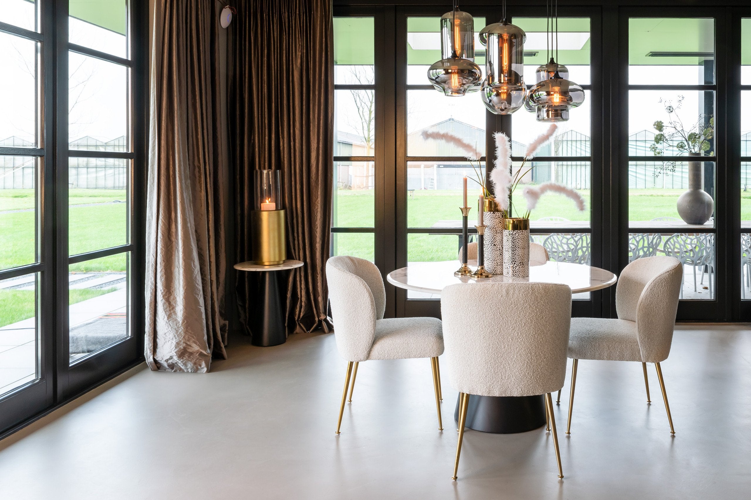 Dining table Degas white 120Ø