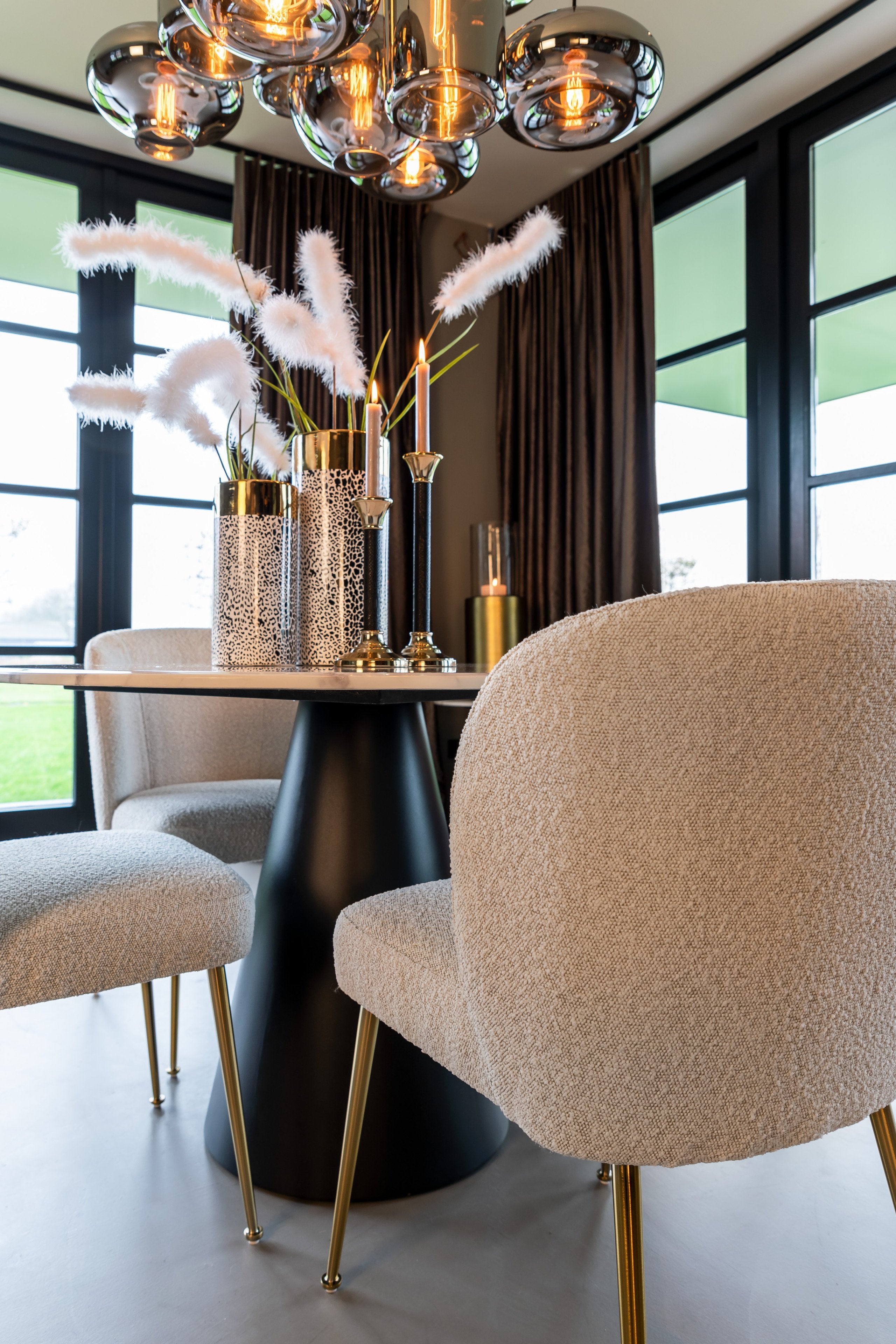 Dining table Degas white 120Ø