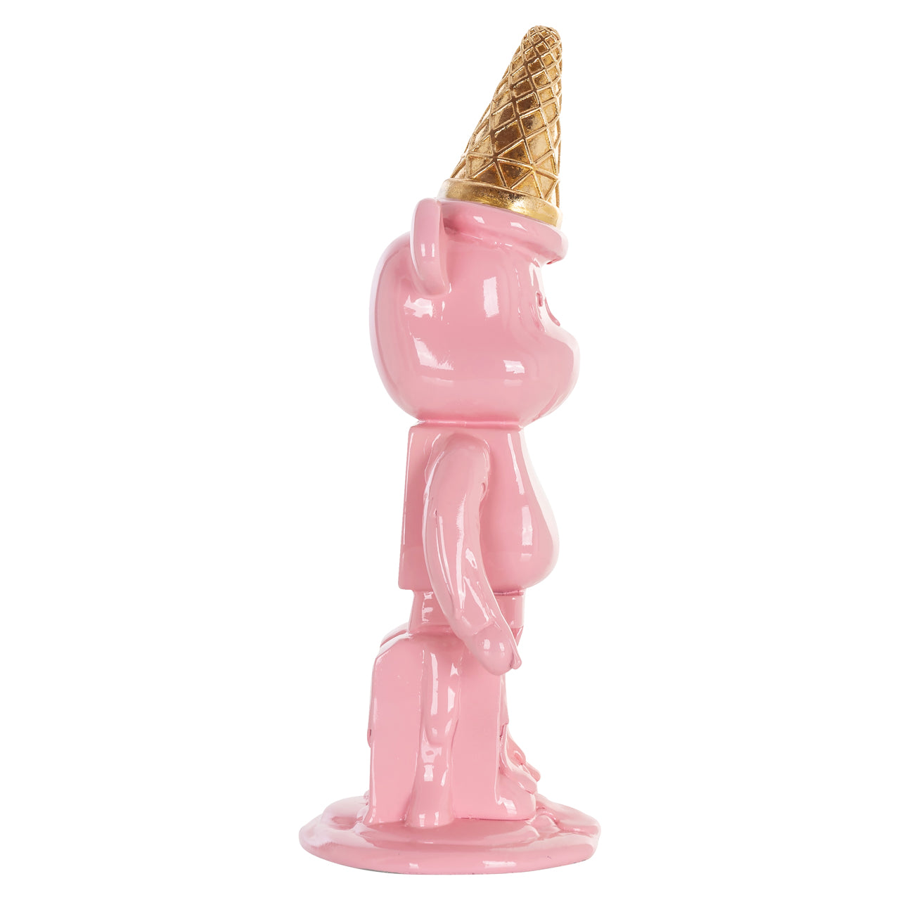Decorative object Icebear cream pink