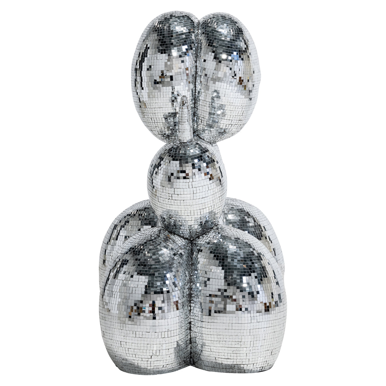 Decorative object Dog silver large