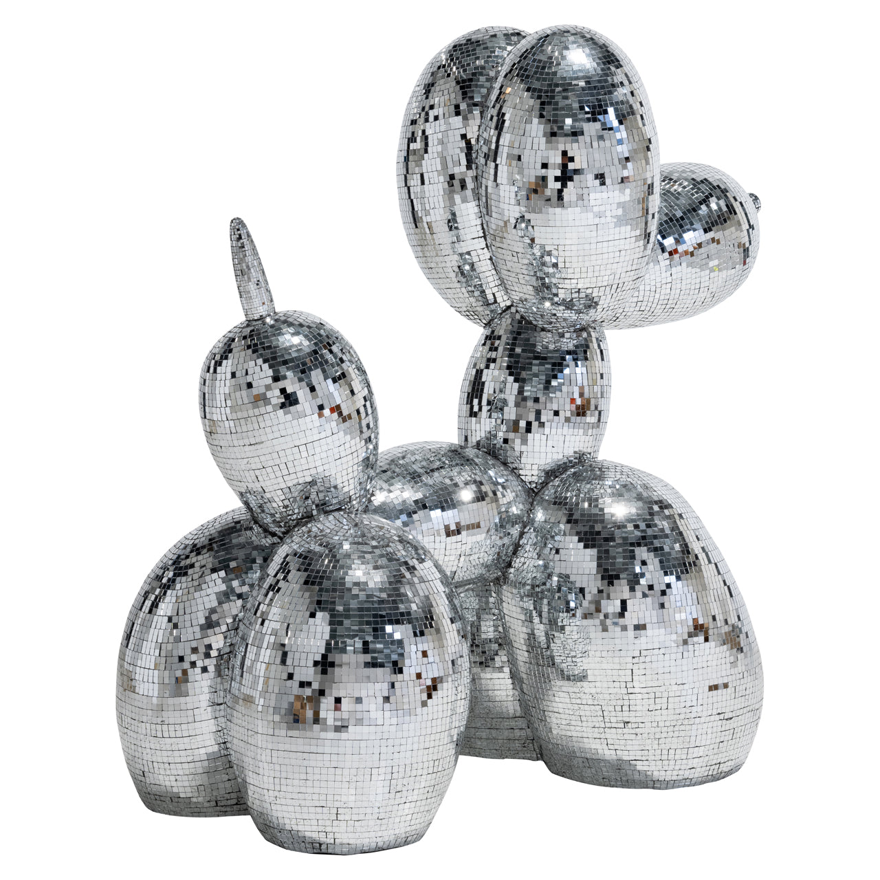 Decorative object Dog silver large