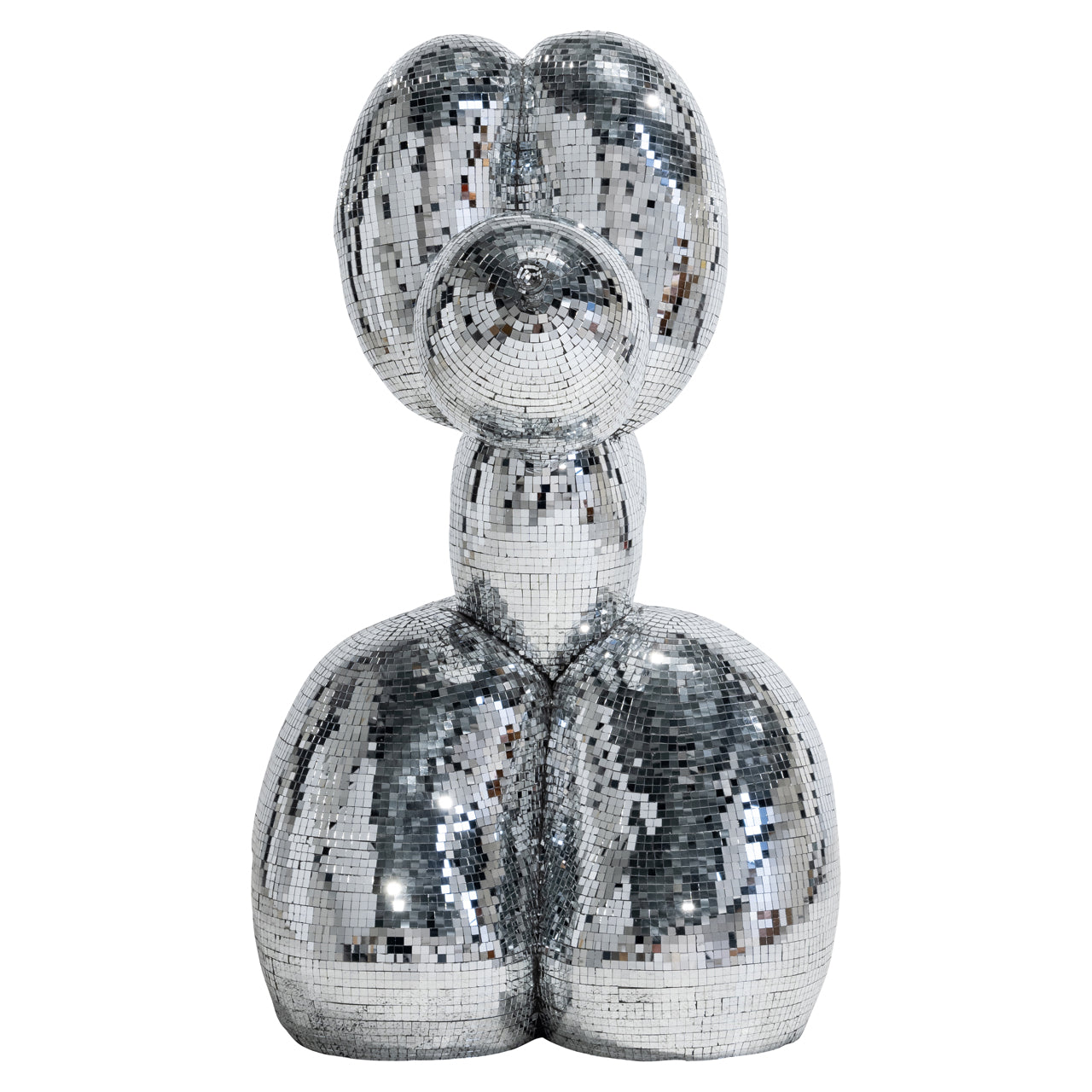 Decorative object Dog silver large