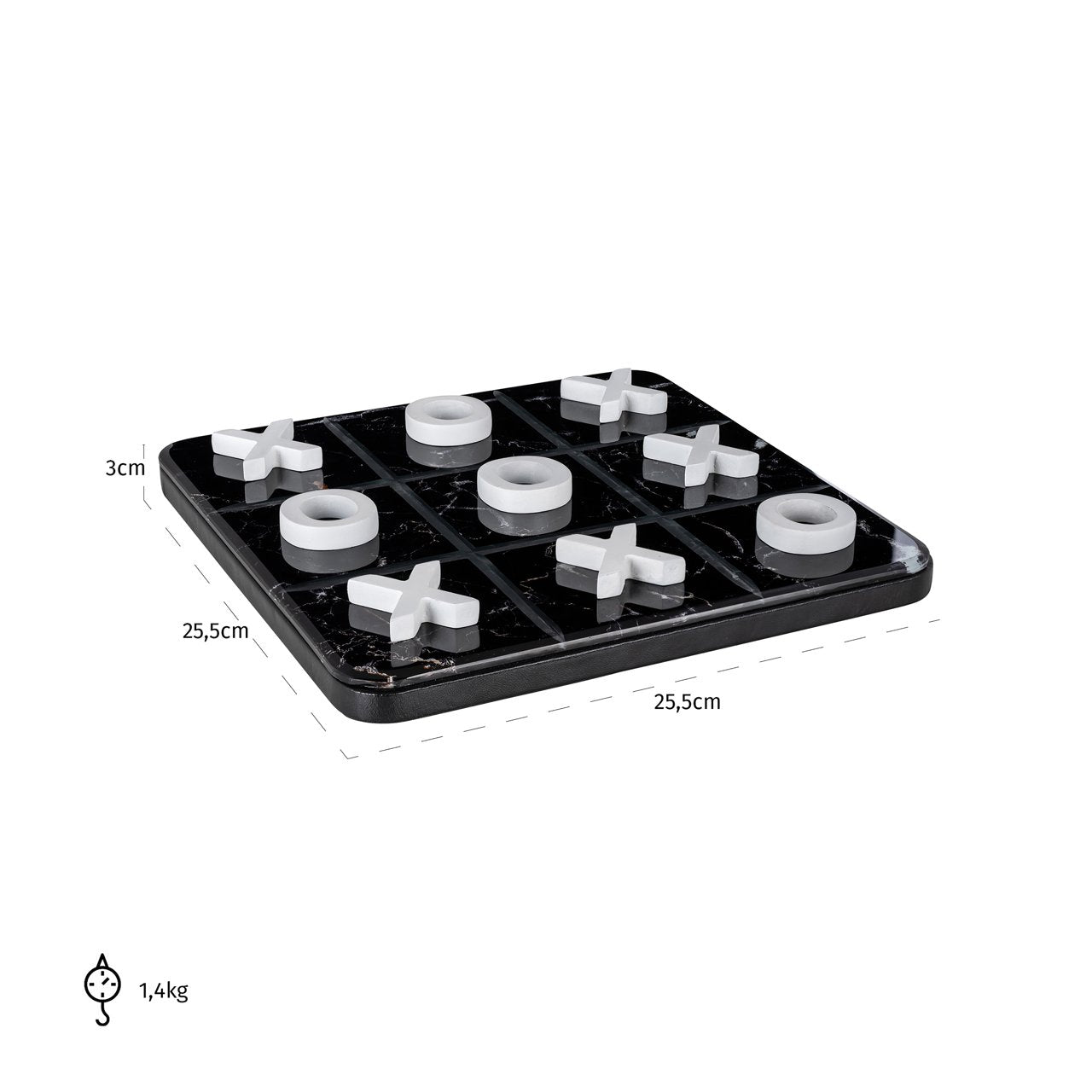 Decorative game Trixi black/white