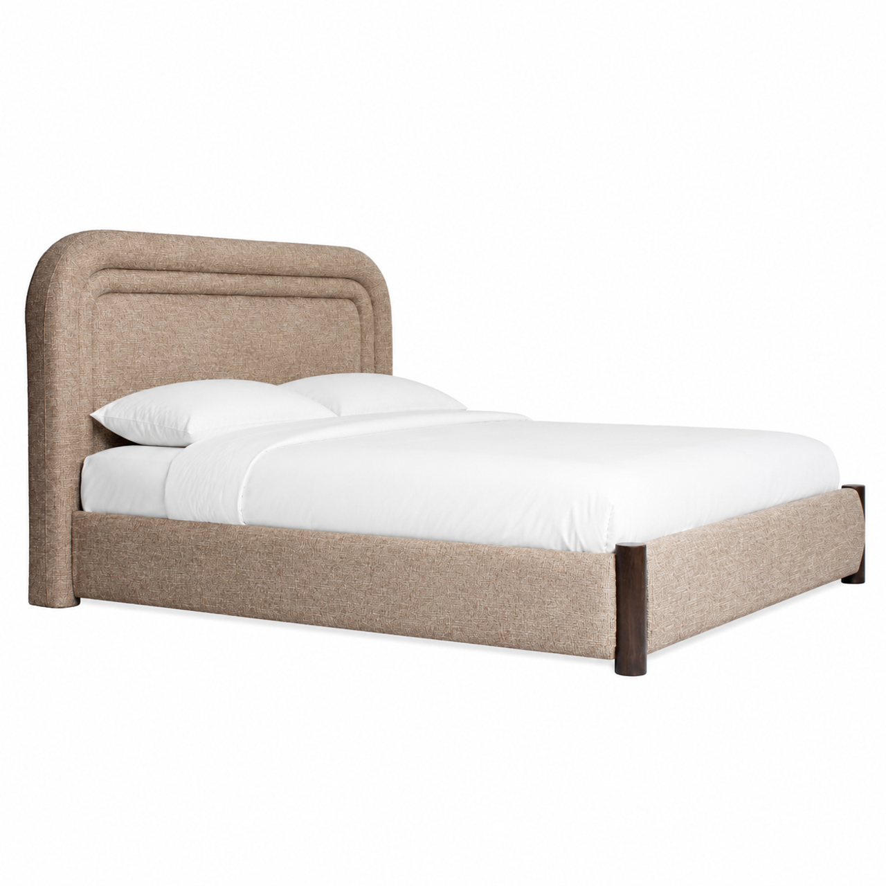 Bed Citadel sand tweed 160x200 (mattress size (excl.))