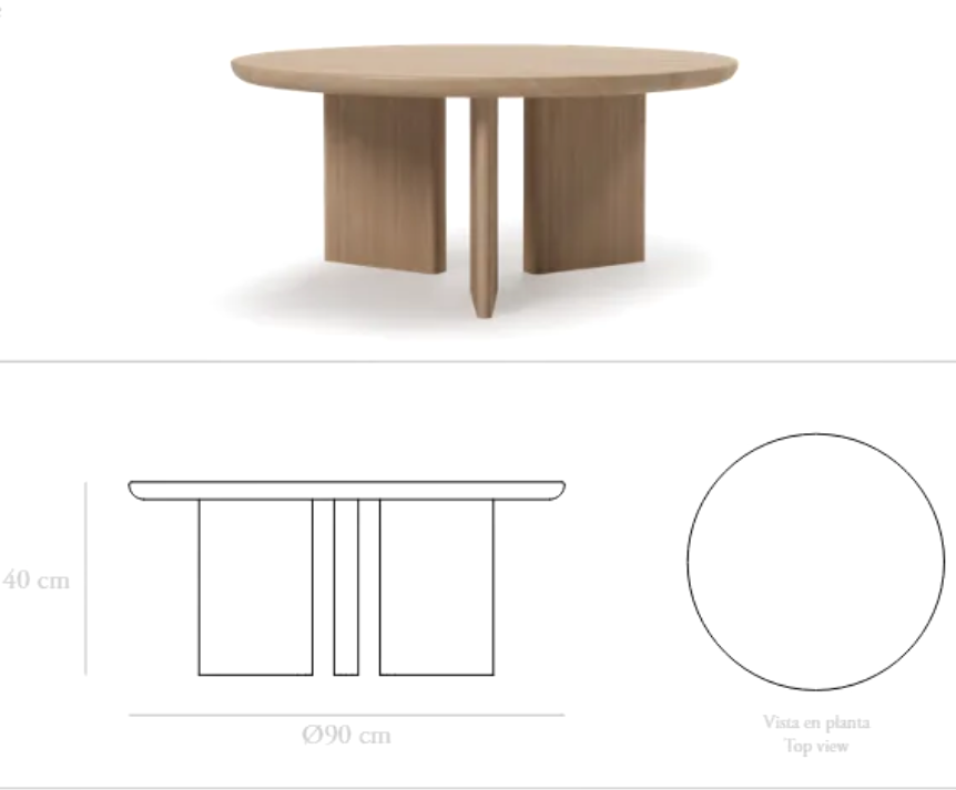 Salontafel Zen Ø90cm