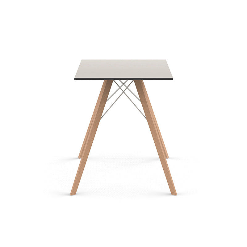 Faz - Wood dining table 60x60x74 Cm