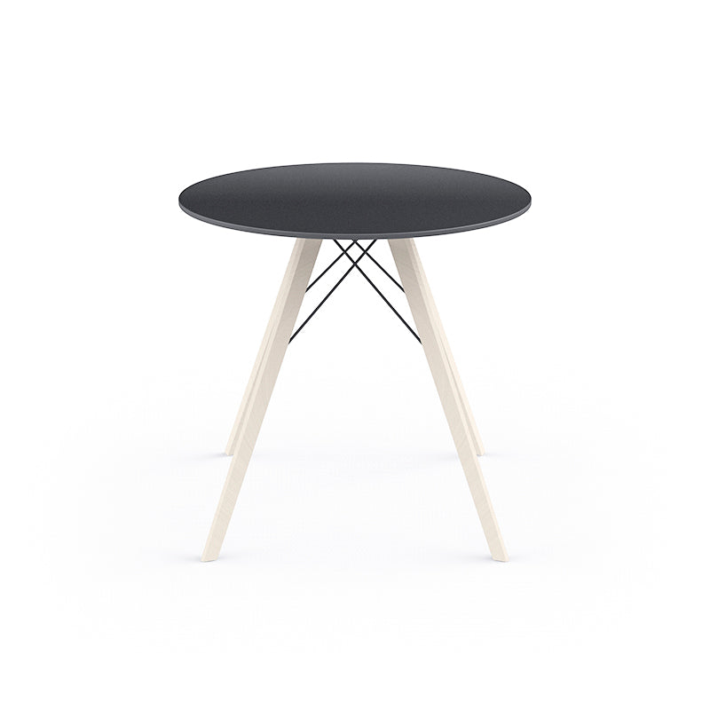 Faz - Wood Dining Table Ø80X74 Cm